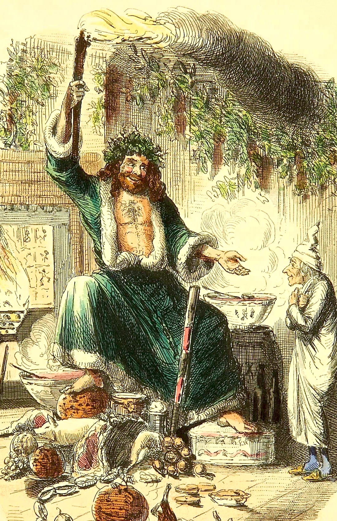 ghost_of_christmas_present_john_leech_1843